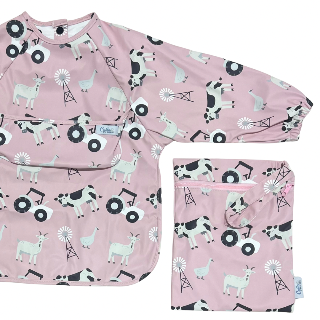 The Grayson Long Sleeve Bib - Farm — Calla and Friends