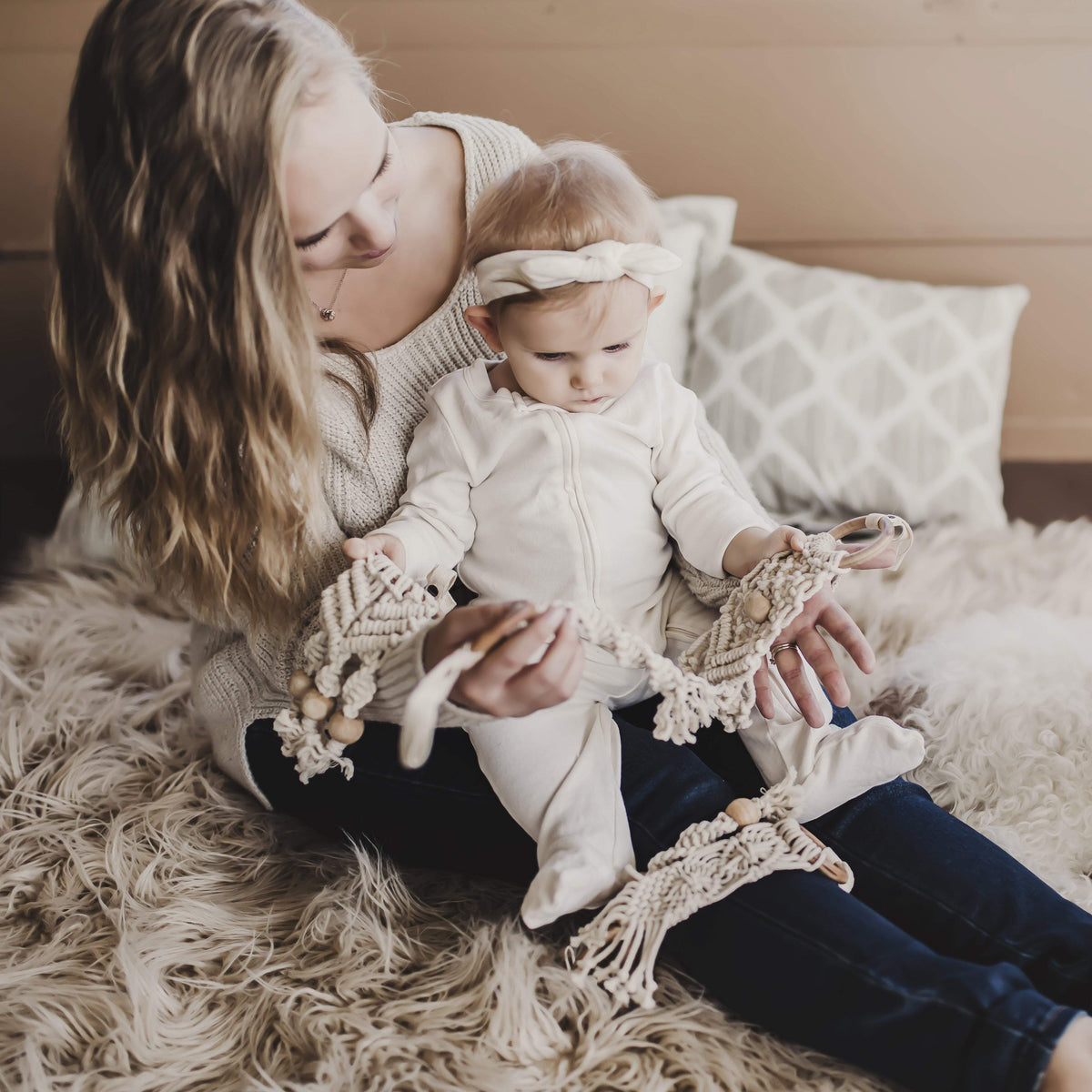 all-in-one toy | macrame diamond — Finn + Emma