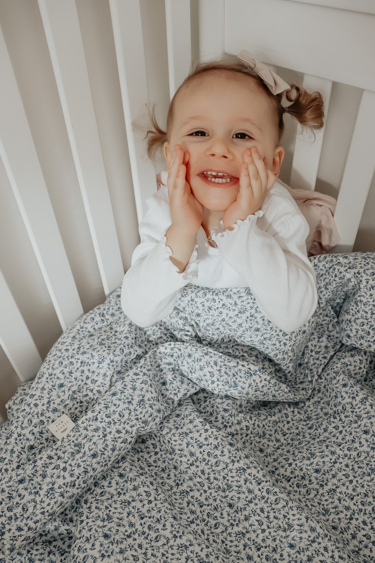 Floret Crib Quilted Blanket — Little Mae & Co