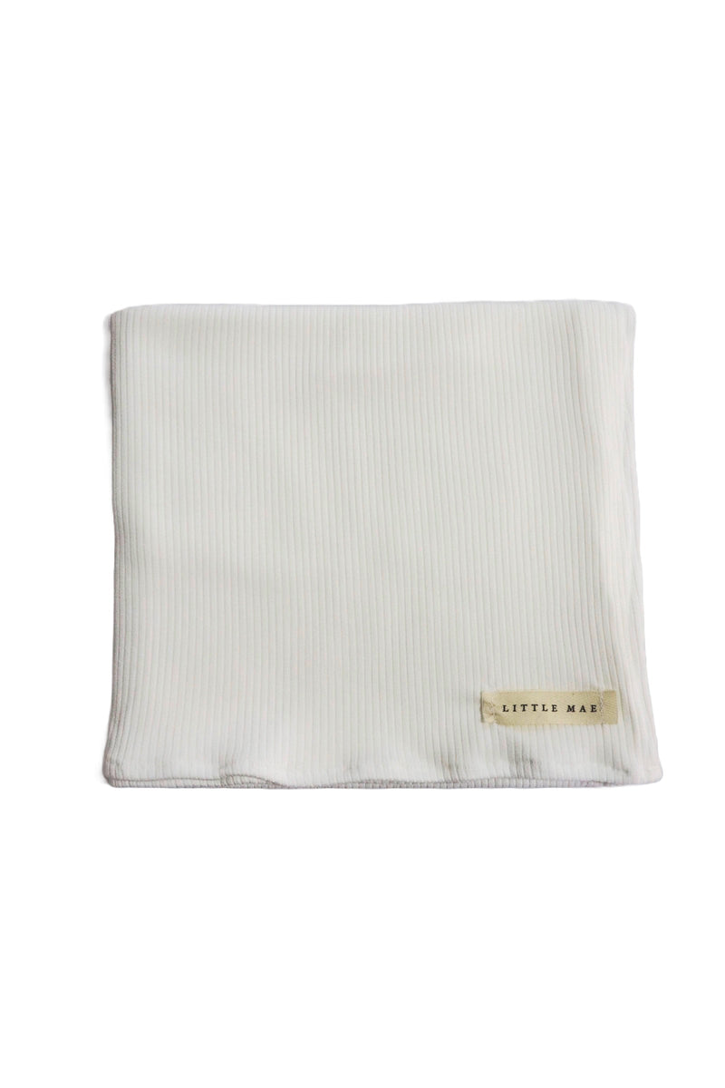 Dove Ribbed Stretch Swaddle — Little Mae & Co