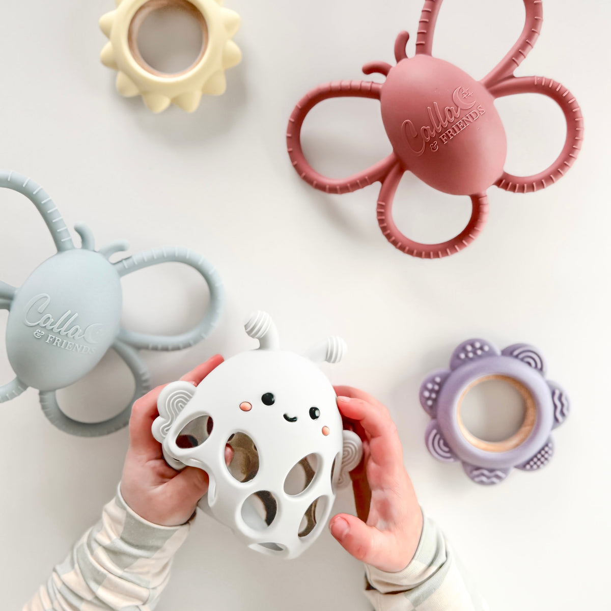 Garden Party Collection - Honey Bee Teether — Calla and Friends