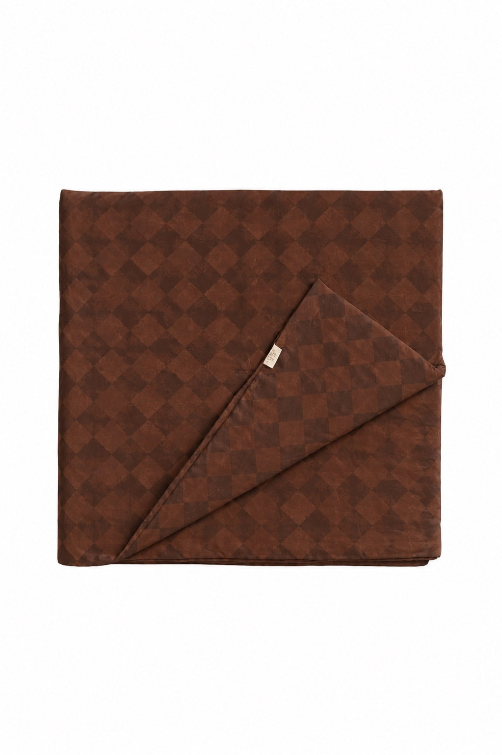 Brown Diamond Crib Quilted Blanket — Little Mae & Co