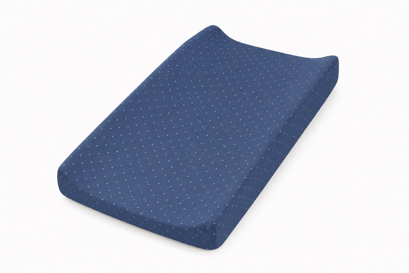 Denim Dot Changing Pad Cover — Little Mae & Co