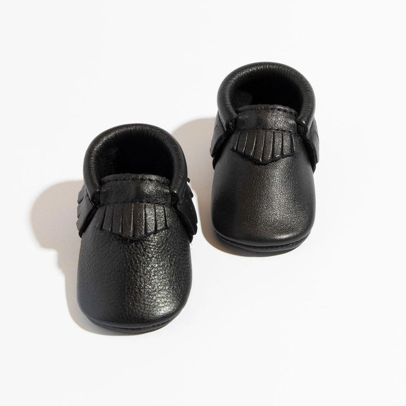 Ebony Moccasin Baby Shoe — Freshly Picked