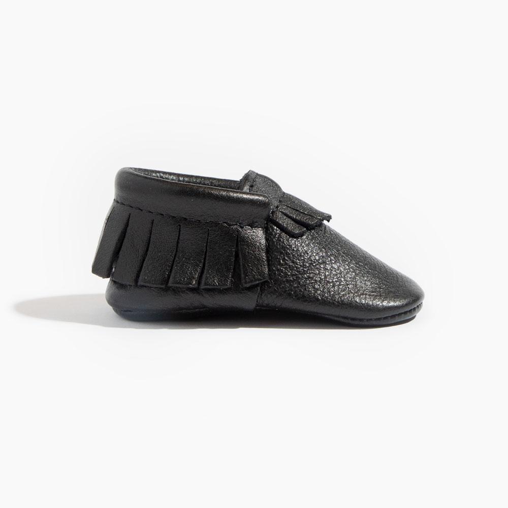Ebony Moccasin Baby Shoe — Freshly Picked
