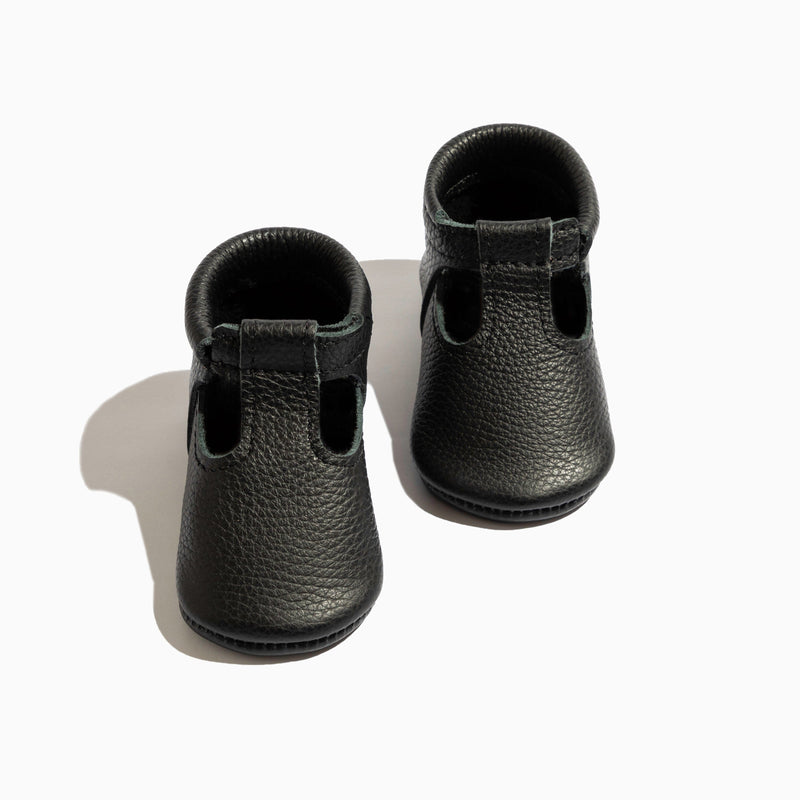 Ebony T-Bar Baby Shoe — Freshly Picked