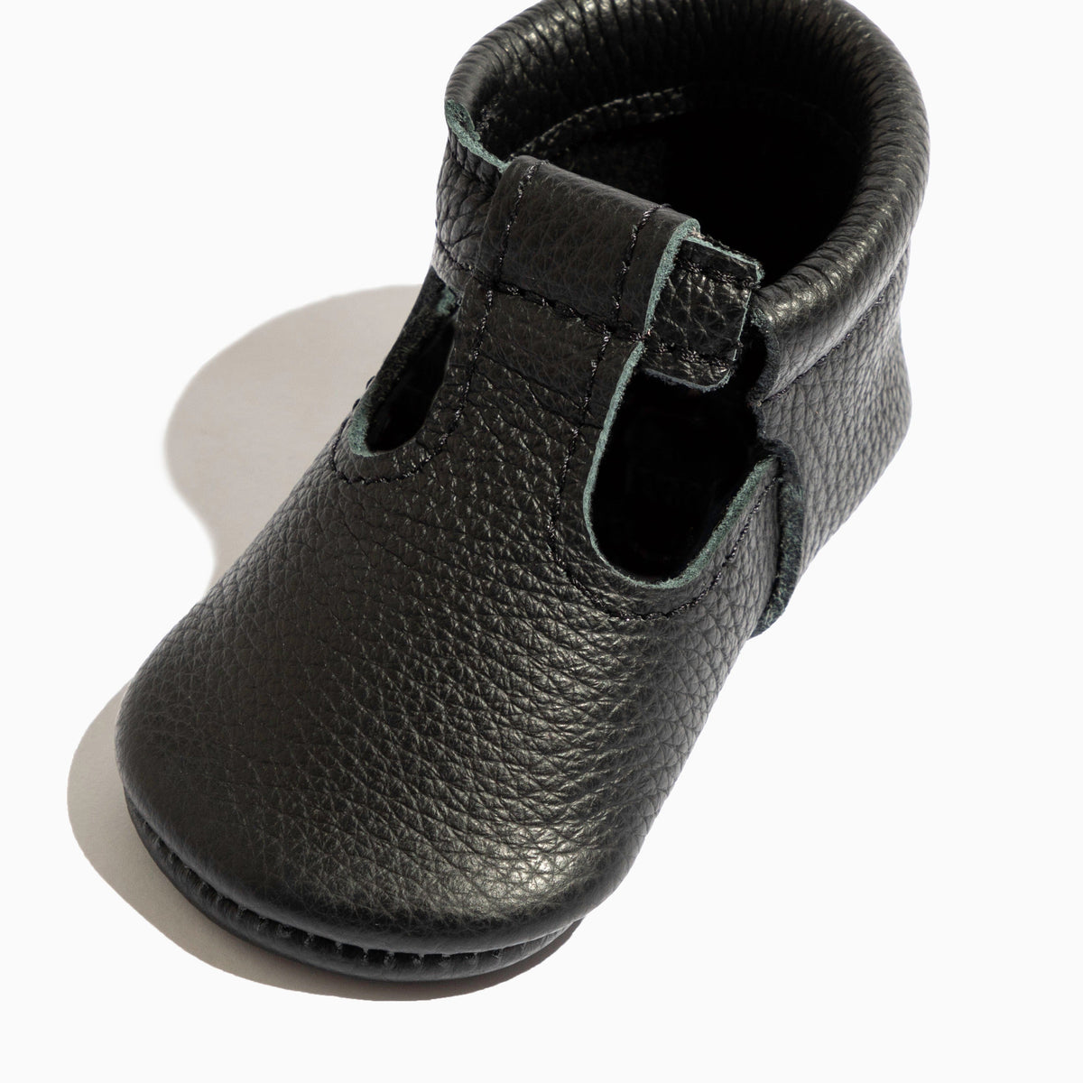 Ebony T-Bar Baby Shoe — Freshly Picked