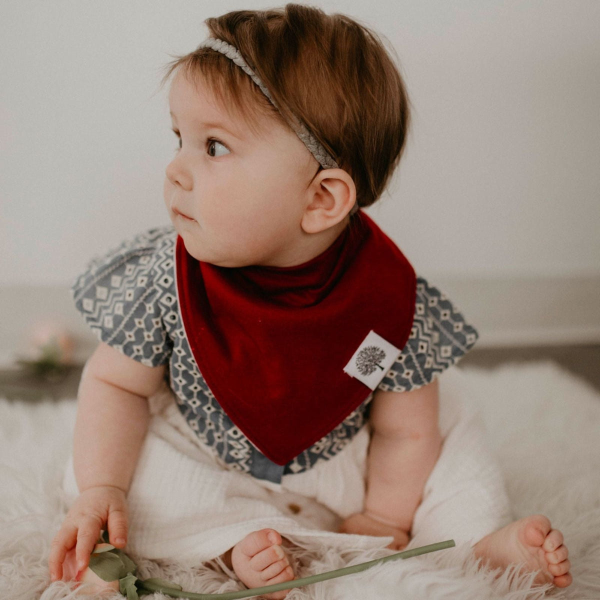Rose Bandana Bib Set (8 pack) — Parker Baby Co.