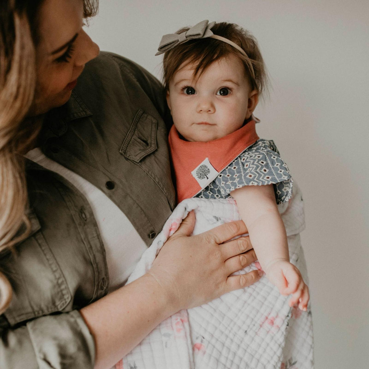 Rose Bandana Bib Set (8 pack) — Parker Baby Co.