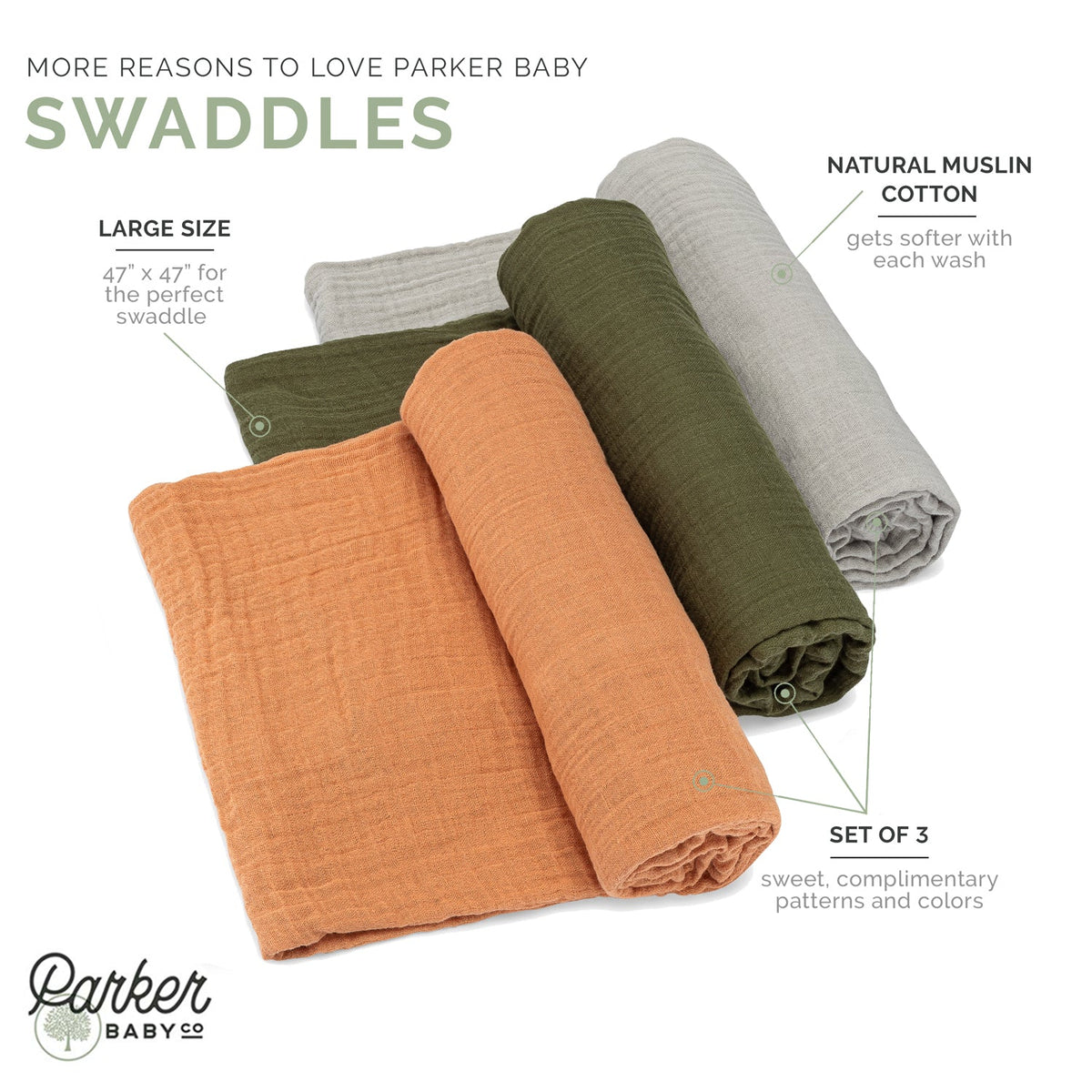 Estes Swaddle Set — Parker Baby Co.
