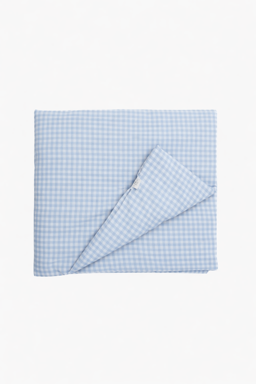 Blue Gingham Crib Quilted Blanket — Little Mae & Co