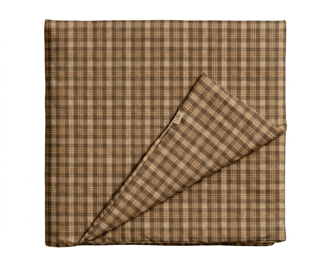 Brown Plaid Crib Quilted Blanket — Little Mae & Co