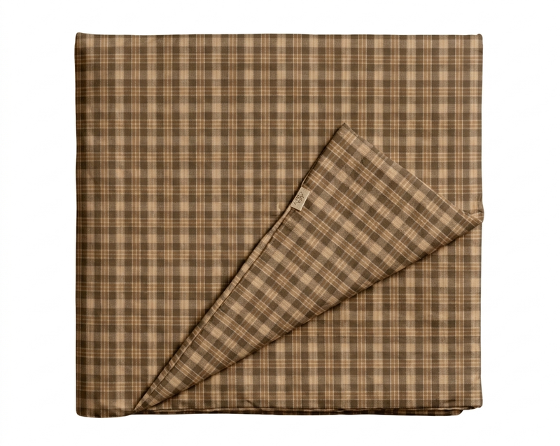 Brown Plaid Crib Quilted Blanket — Little Mae & Co