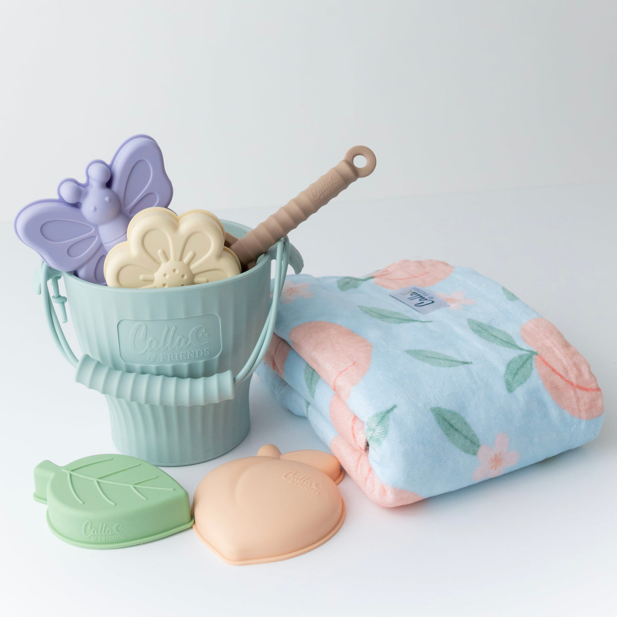 Peach Blossom Silicone Beach Toy Set — Calla and Friends