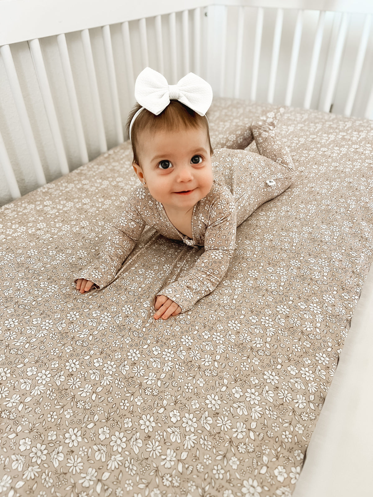 Dainty Ditsy Bamboo Crib Sheet — Little Joy Co.