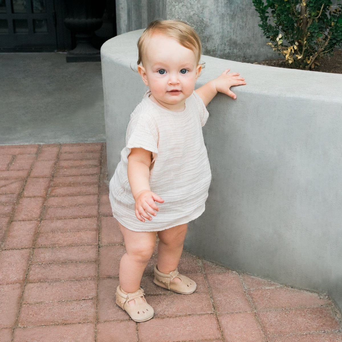 Weathered Brown Mary Jane Baby Shoe — Freshly Picked