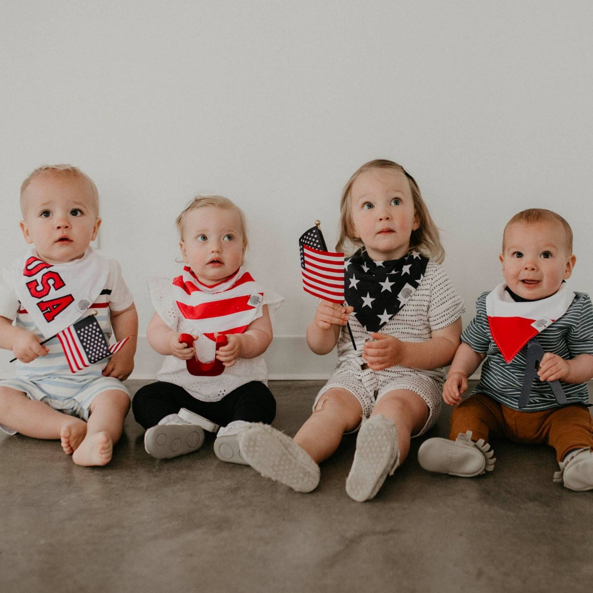 Freedom Bandana Bib Set — Parker Baby Co.