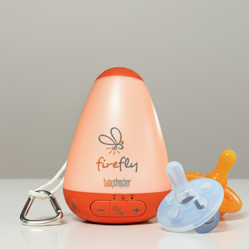 Firefly Portable Baby Sound Machine + Shushie Pacifier 2-Pack Bundle — Shusher