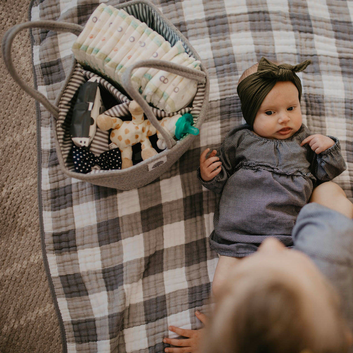 Rope Diaper Caddy — Parker Baby Co.