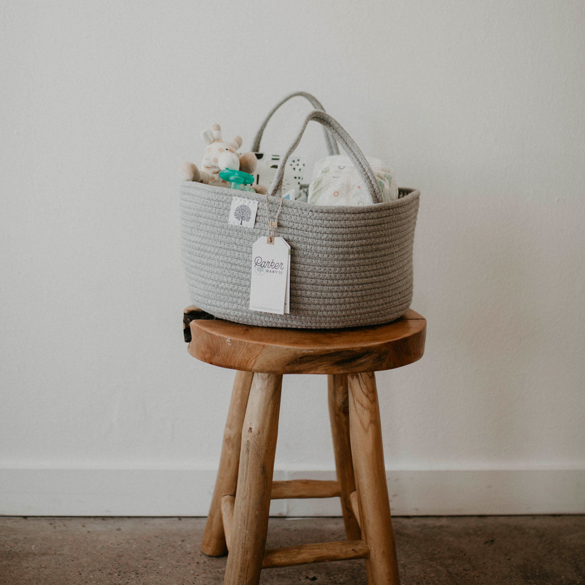 Rope Diaper Caddy — Parker Baby Co.
