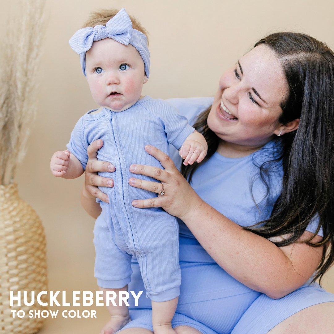 Solid Ribbed Bamboo Zippy Romper - more colors — Little Joy Co.
