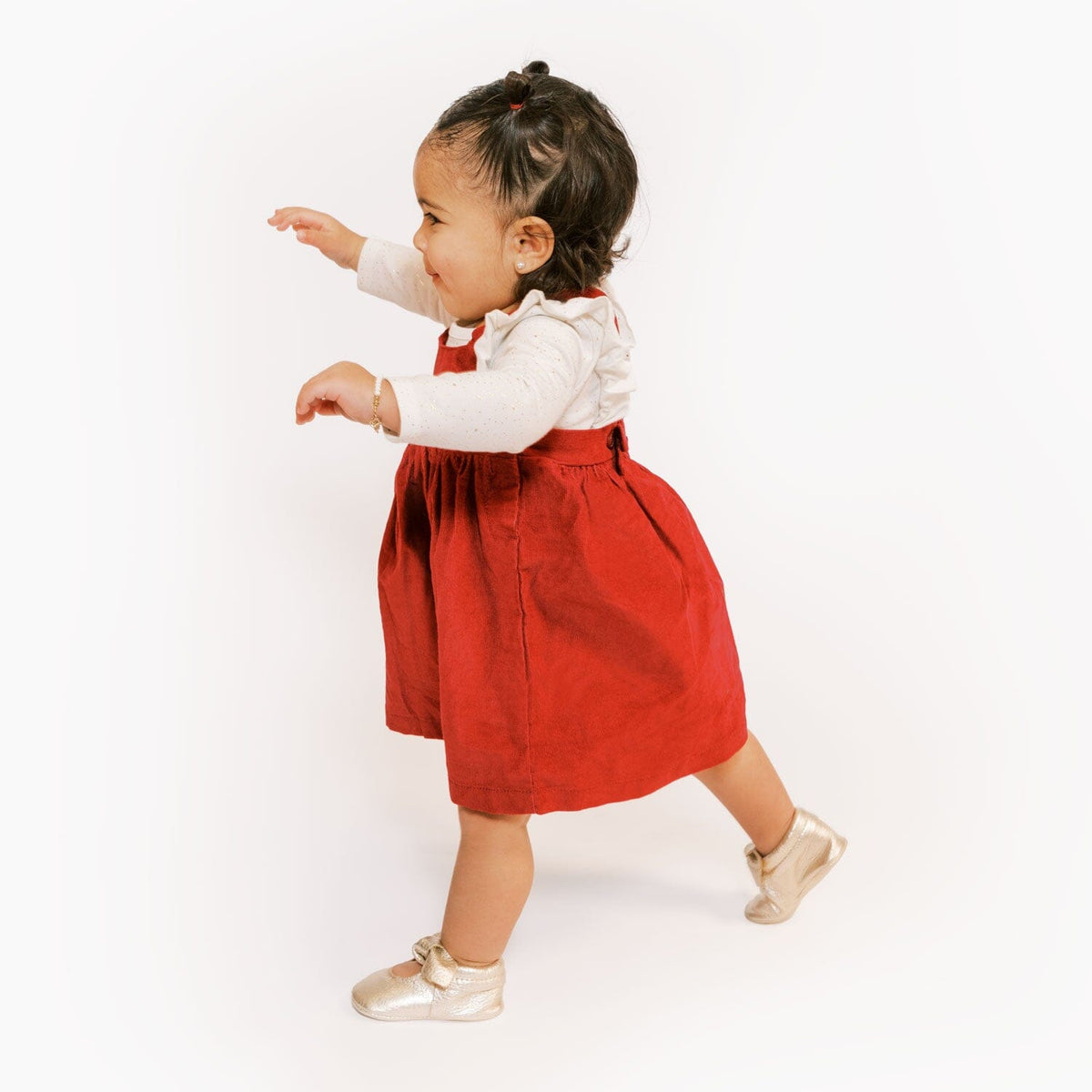 Newborn Platinum Knotted Bow Baby Shoe — Freshly Picked