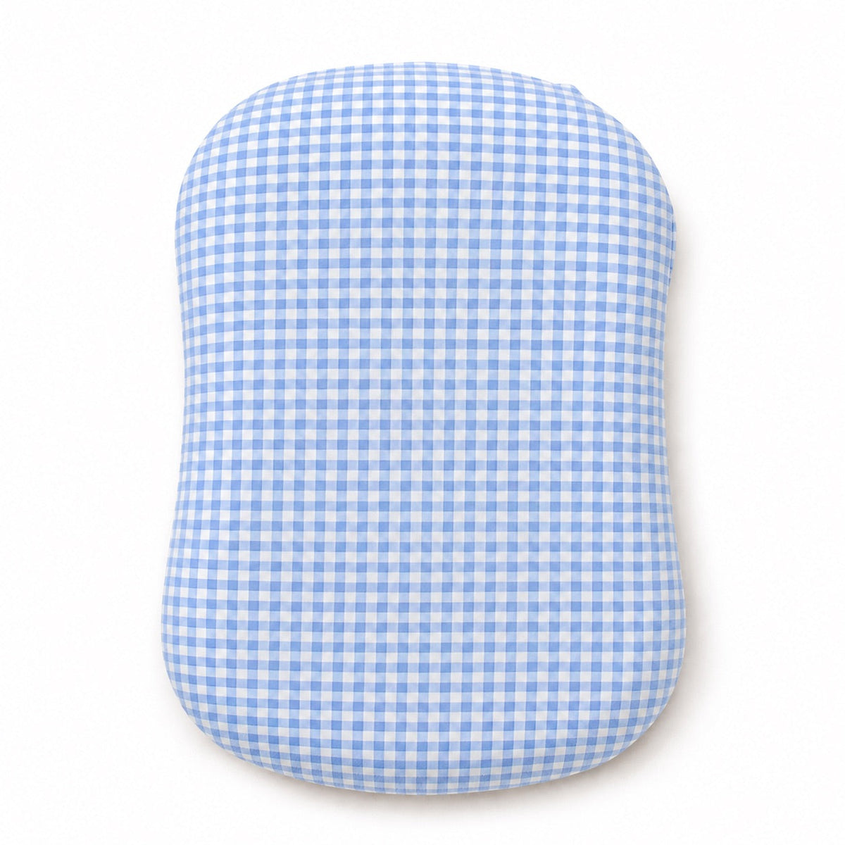 Blue Gingham Ruffle Baby Lounger Cover — Little Mae & Co