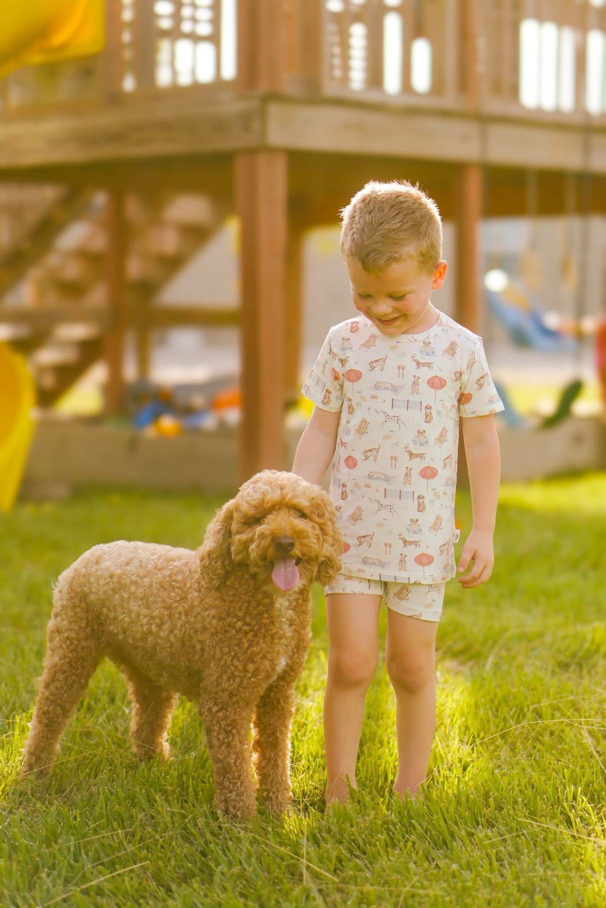 Beach Pawty 2pc Bamboo Pajamas — Little Joy Co.