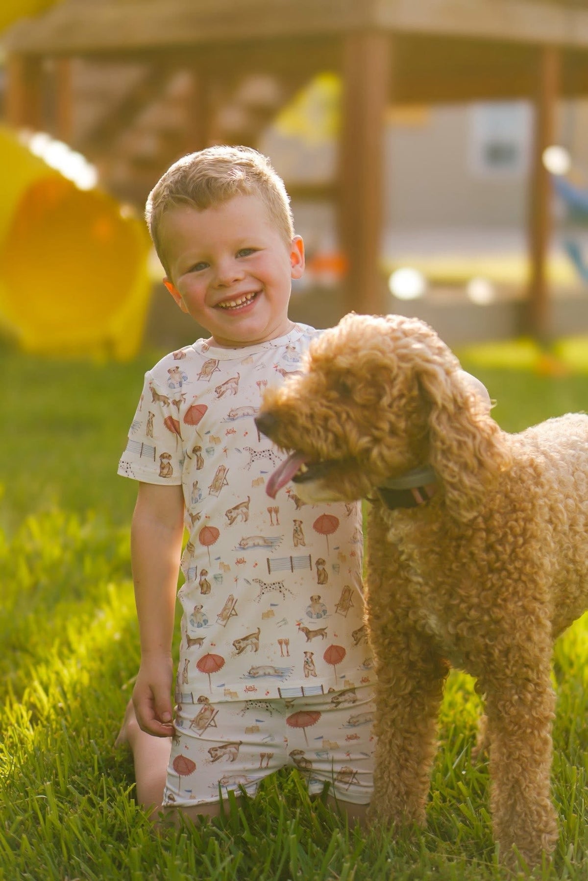 Beach Pawty 2pc Bamboo Pajamas — Little Joy Co.