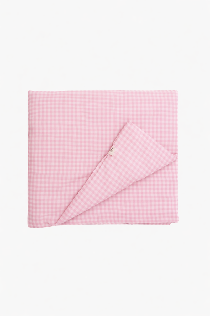 Pink Gingham Crib Quilted Blanket — Little Mae & Co