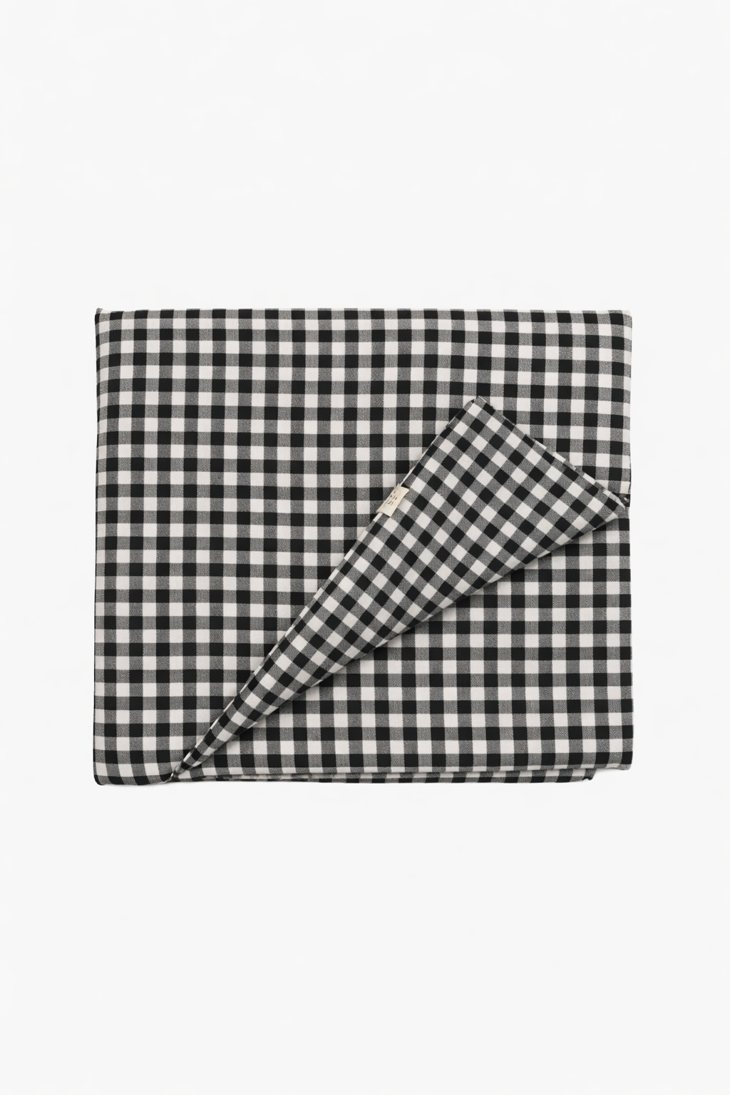 Black Gingham Crib Quilted Blanket — Little Mae & Co