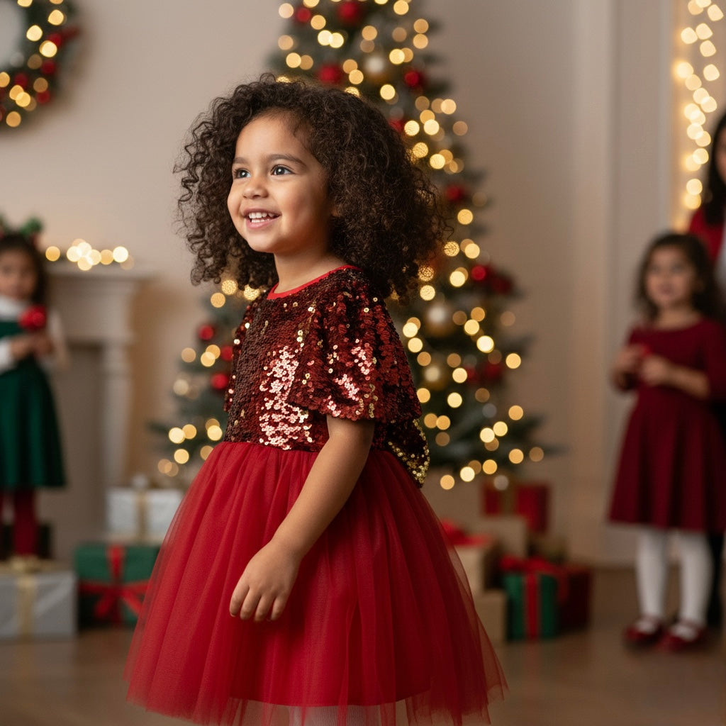 Scarlett Sequin Tulle Dress — Honey and Hive