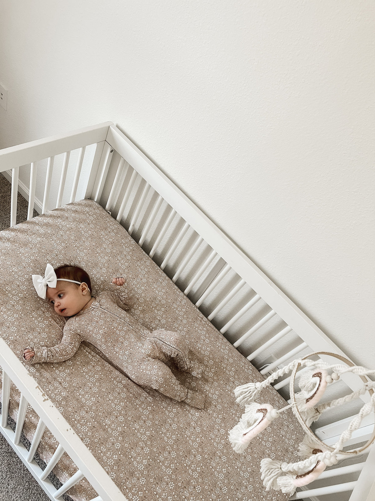 Dainty Ditsy Bamboo Crib Sheet — Little Joy Co.