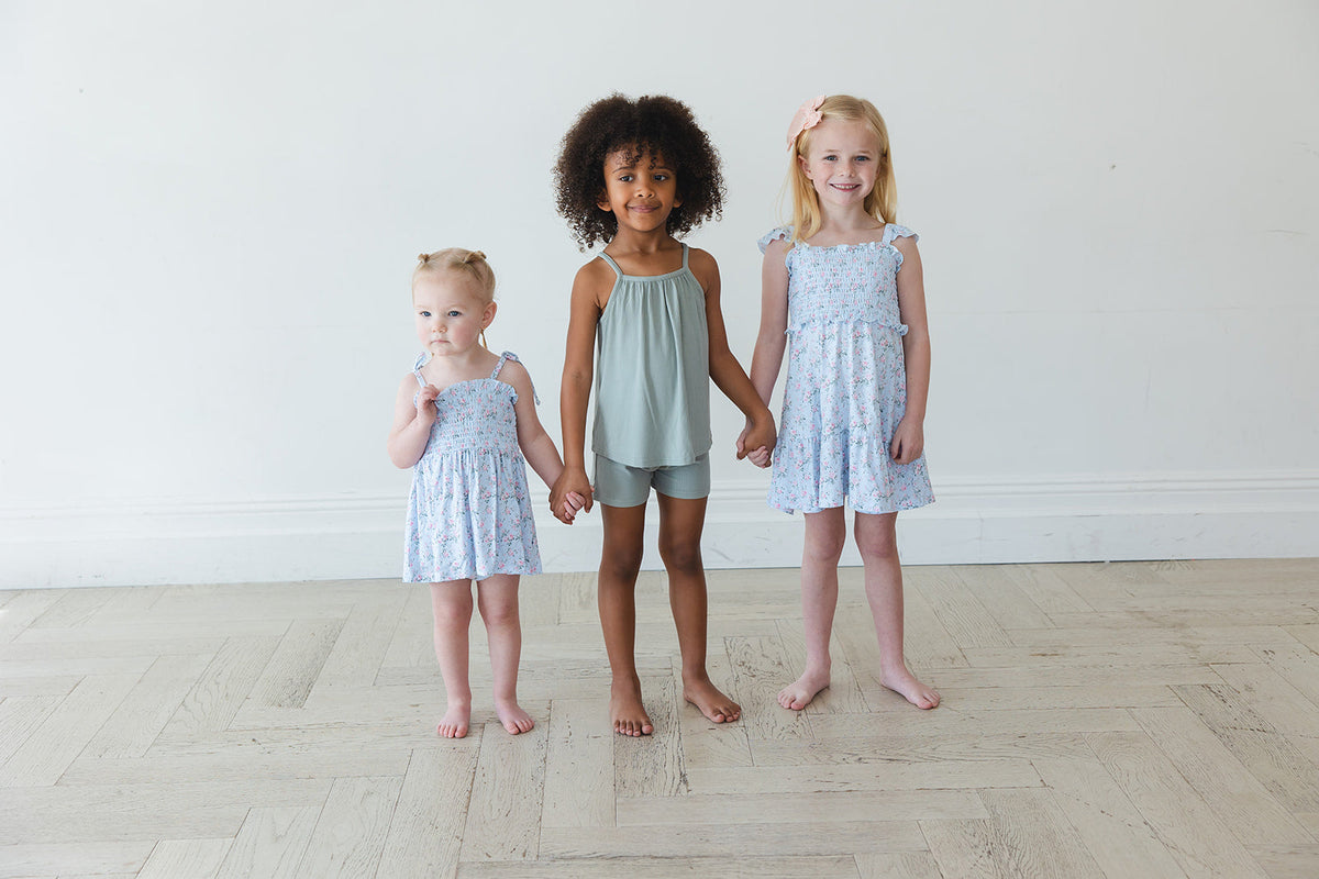 Eloise - Smocked Diaper Dress Set — Blush Lotus