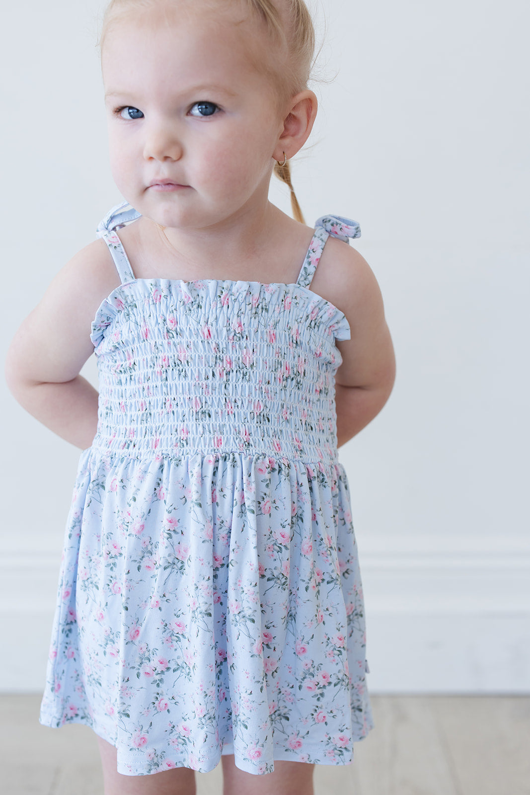 Eloise - Smocked Diaper Dress Set — Blush Lotus