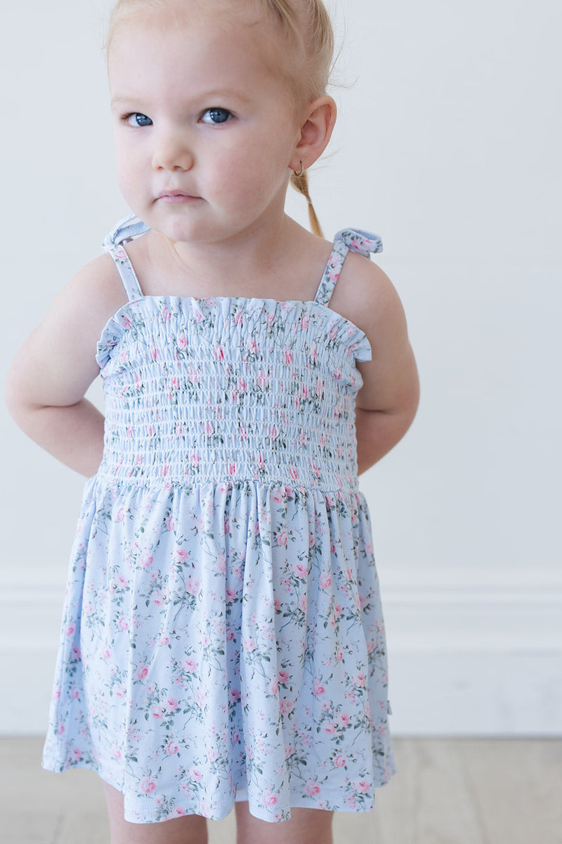 Eloise - Smocked Diaper Dress Set — Blush Lotus