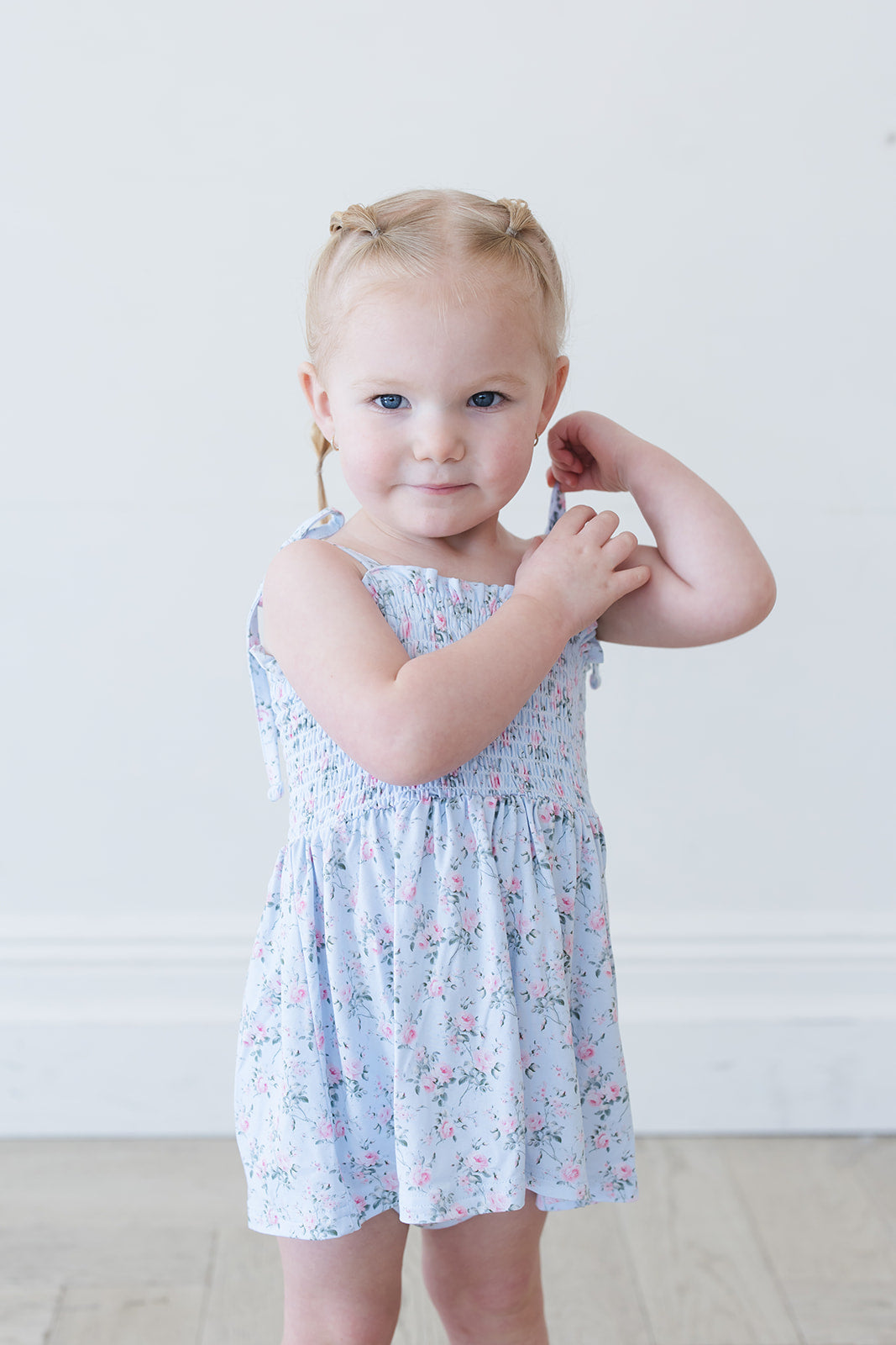 Eloise - Smocked Diaper Dress Set — Blush Lotus