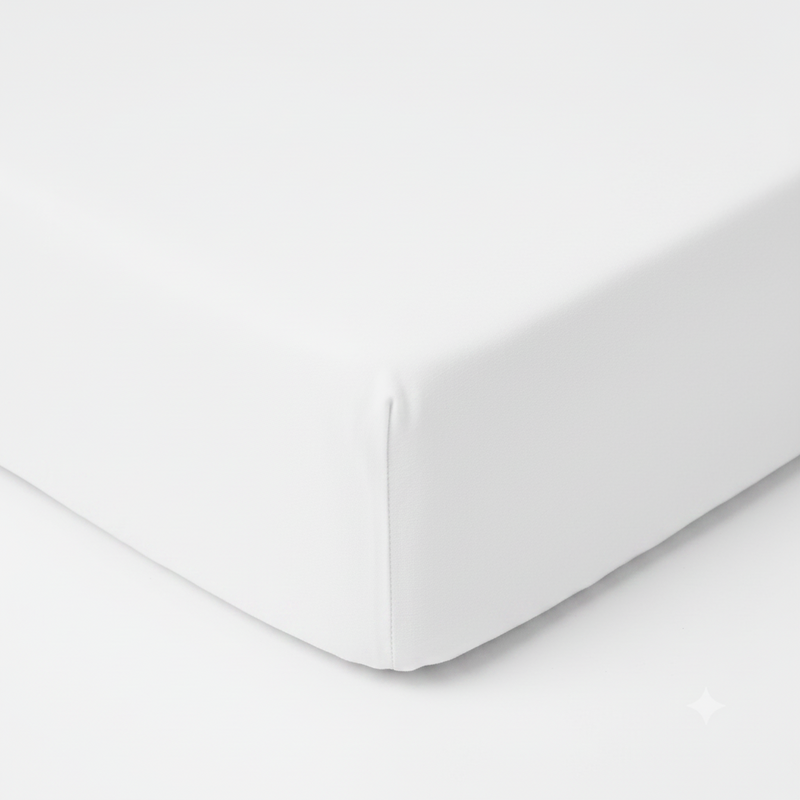 White Crib Sheet — Little Mae & Co