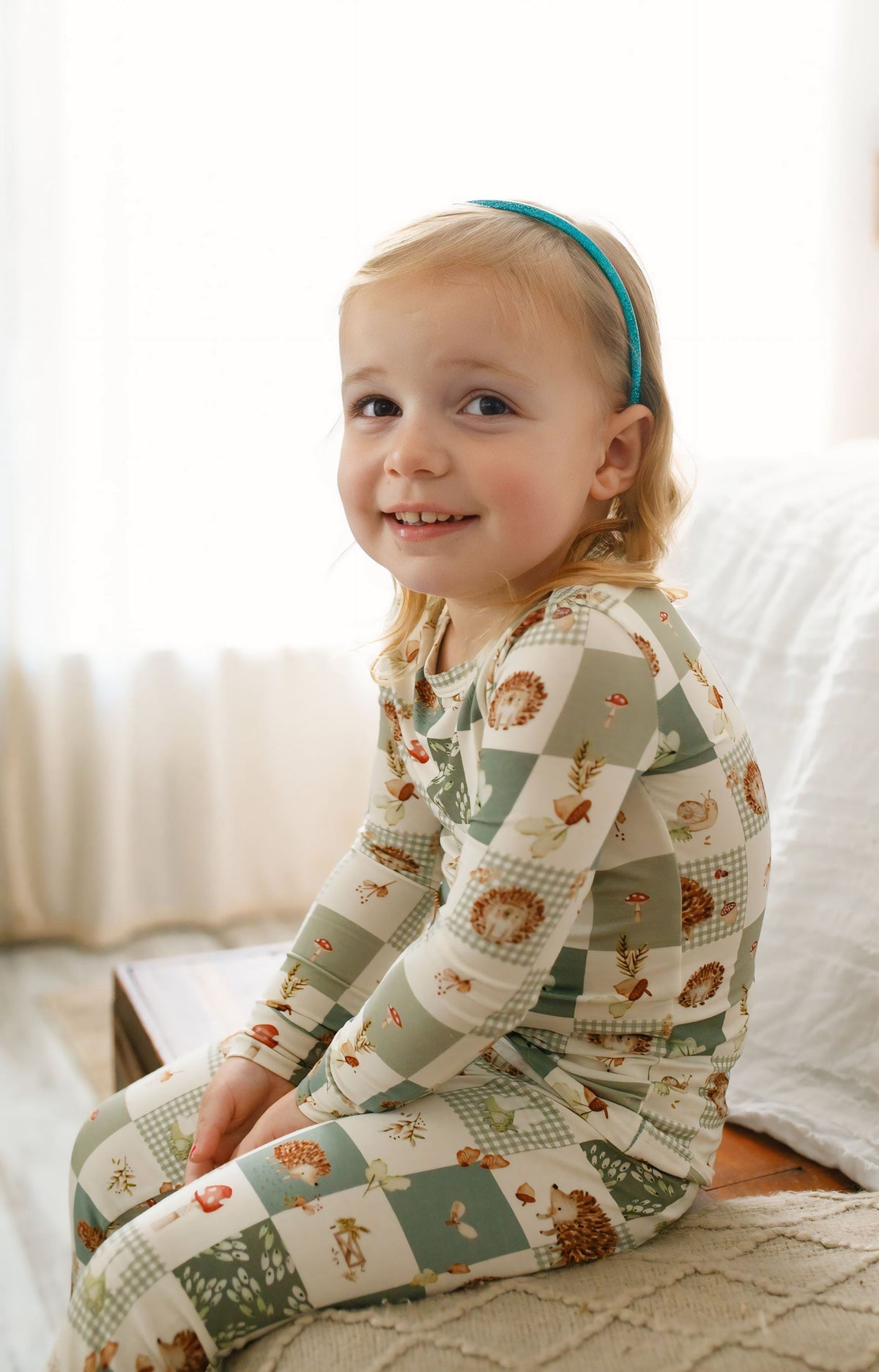 Harvest Hedgehogs 2pc Bamboo Pajamas — Little Joy Co.