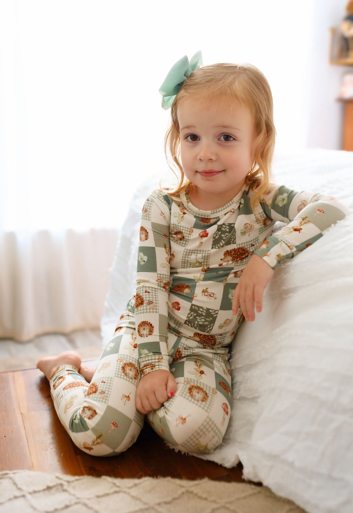 Harvest Hedgehogs 2pc Bamboo Pajamas — Little Joy Co.