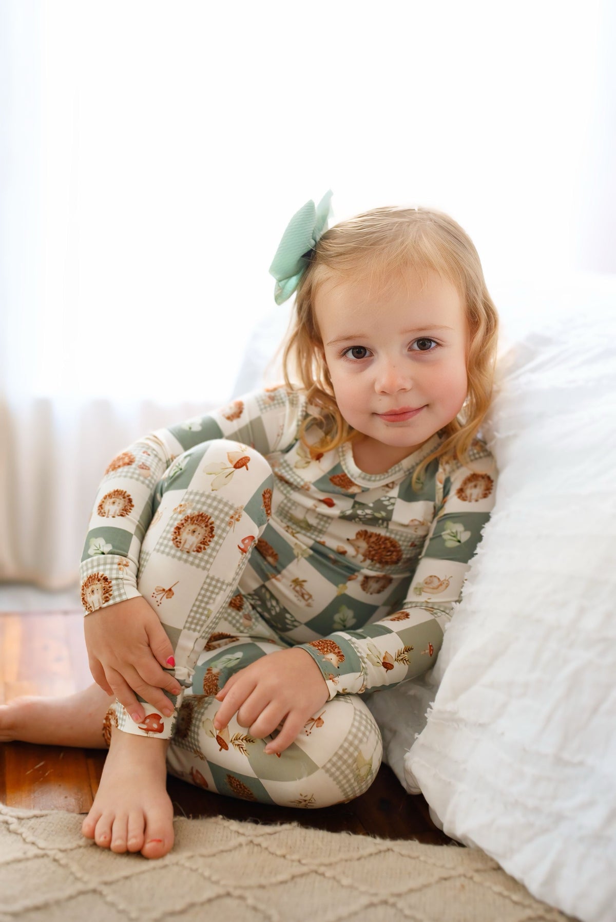 Harvest Hedgehogs 2pc Bamboo Pajamas — Little Joy Co.