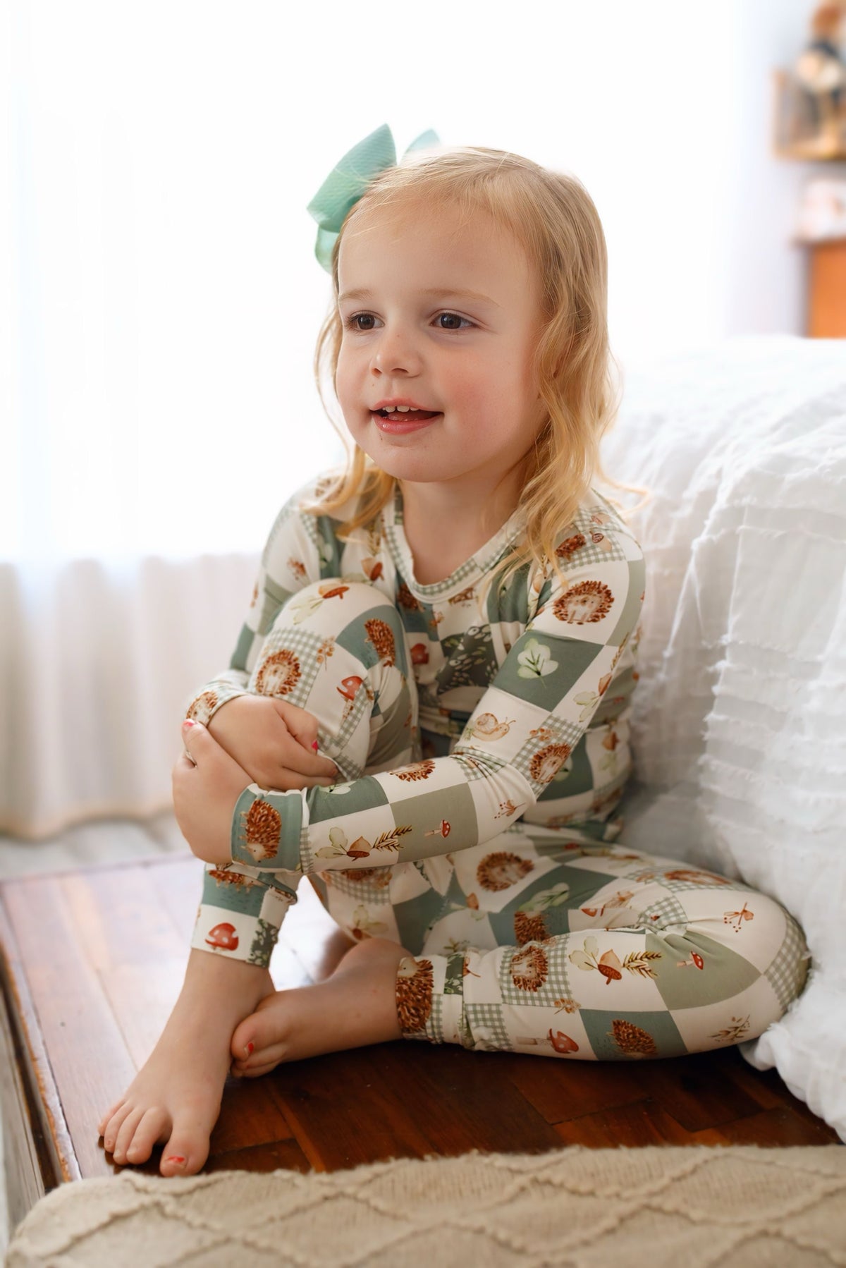 Harvest Hedgehogs 2pc Bamboo Pajamas — Little Joy Co.