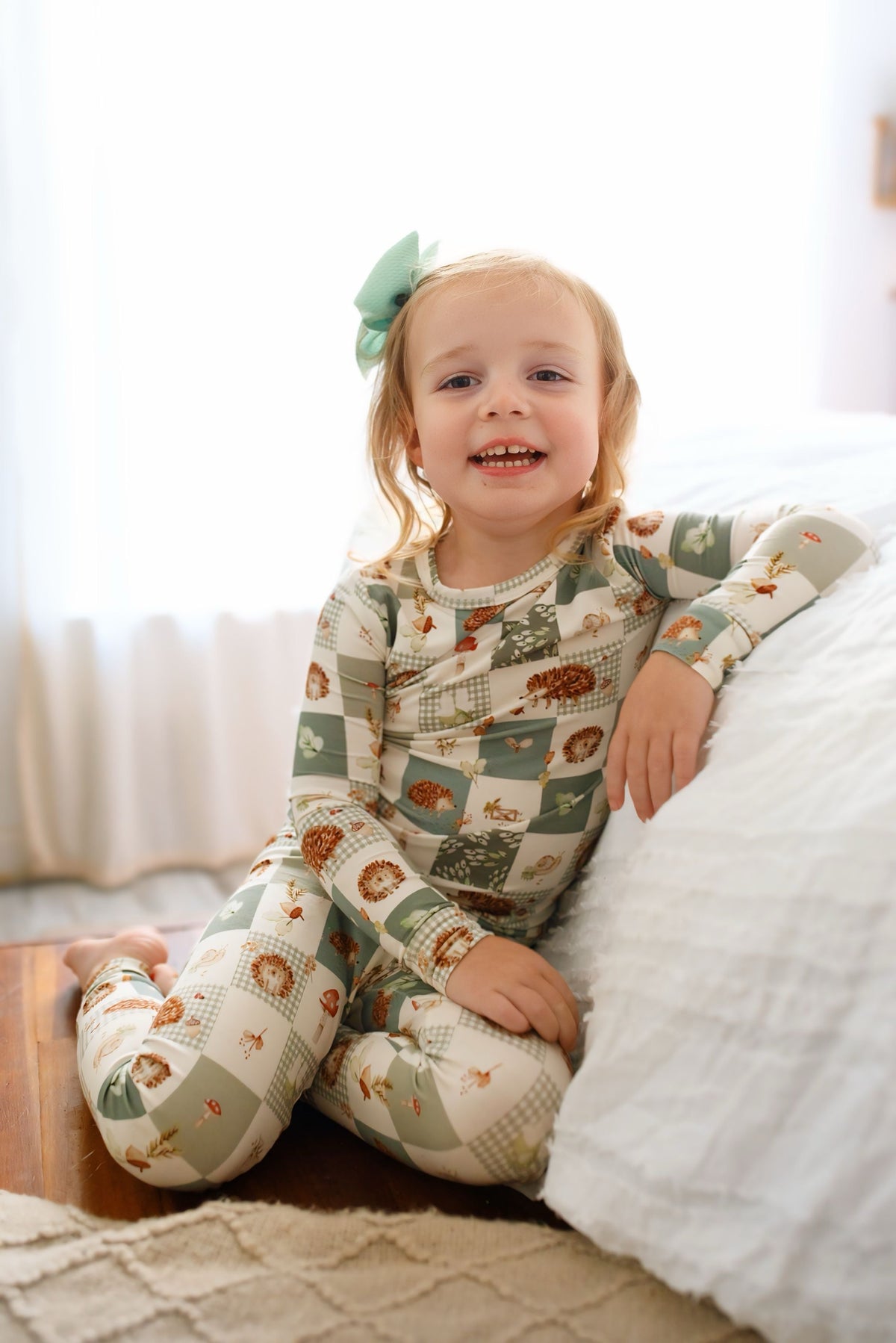 Harvest Hedgehogs 2pc Bamboo Pajamas — Little Joy Co.