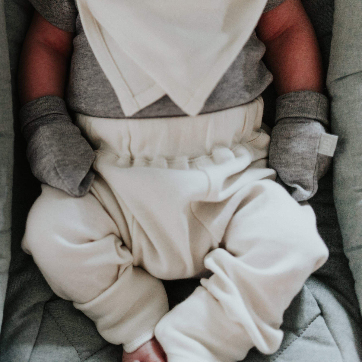 2 pc. pants set | ivory & heather grey — Finn + Emma