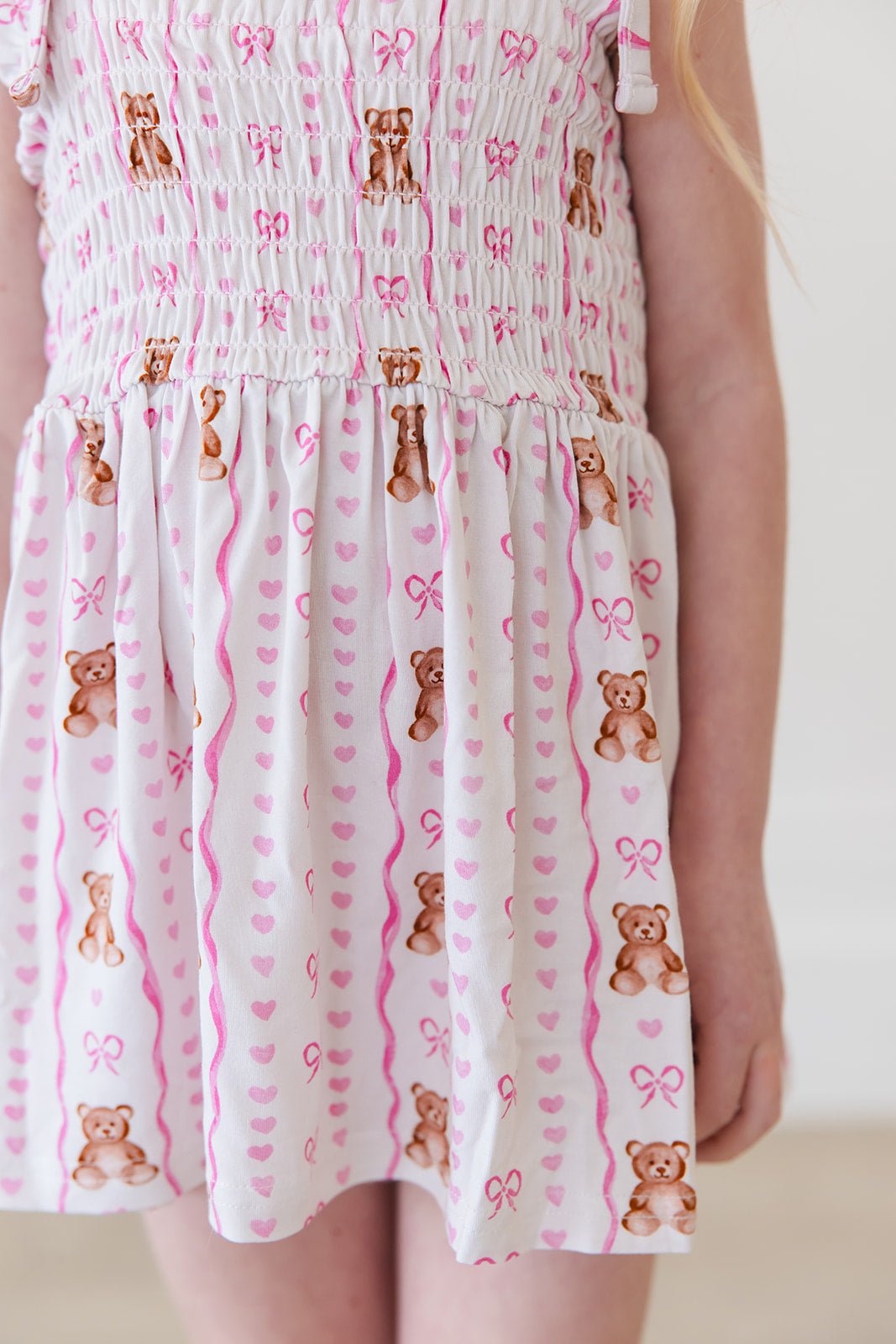 Cherie - Smocked Diaper Dress Set — Blush Lotus