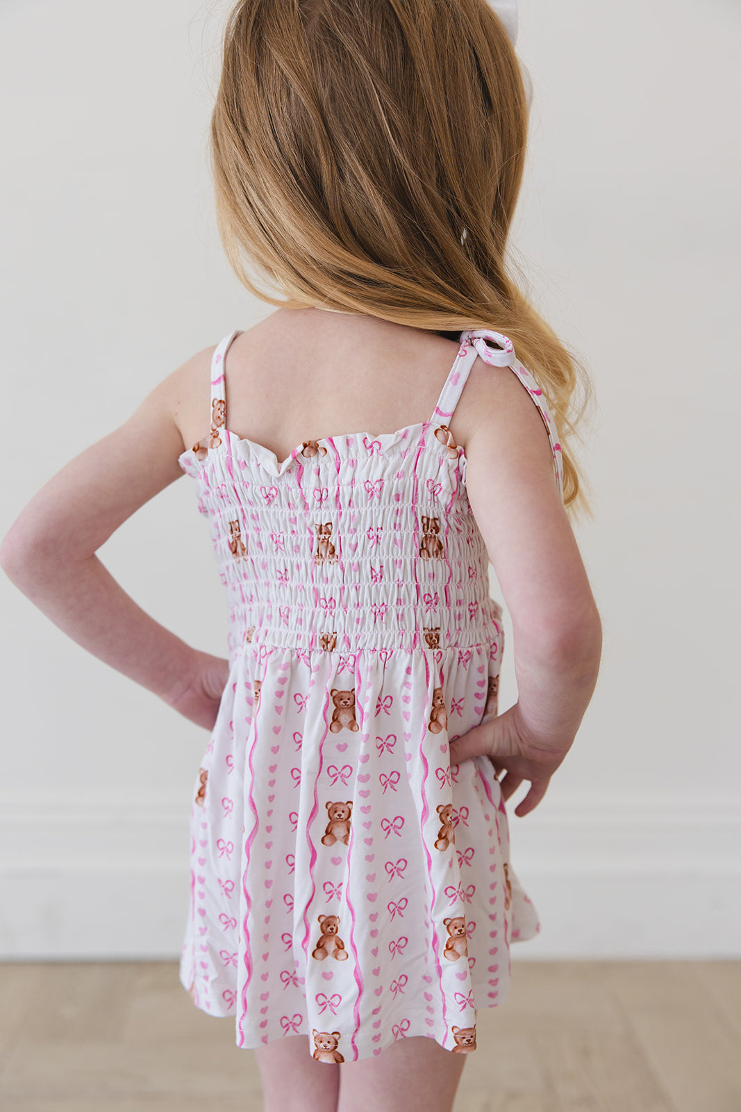 Cherie - Smocked Diaper Dress Set — Blush Lotus