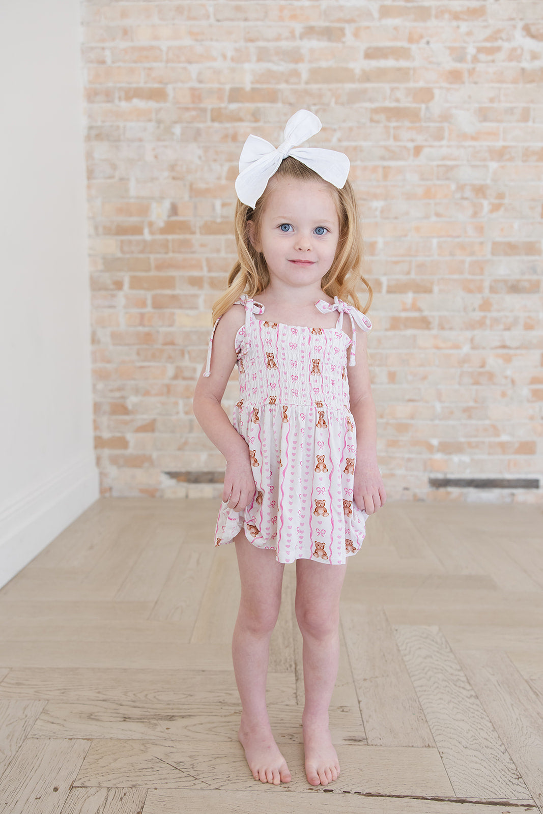 Cherie - Smocked Diaper Dress Set — Blush Lotus