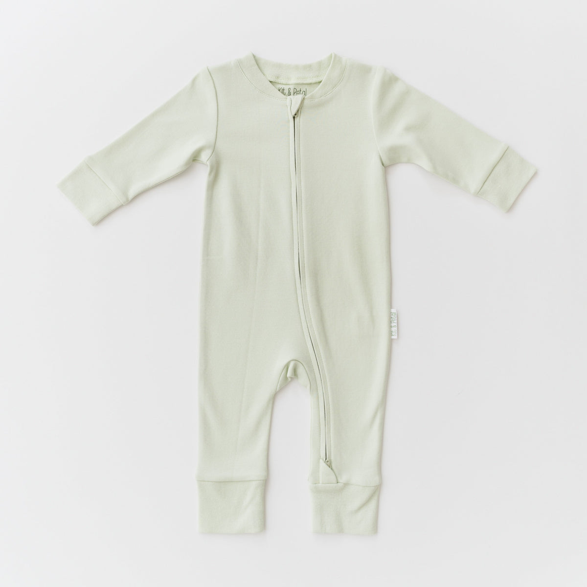 Long Sleeve Romper in Leafy Green — Kit & Petal