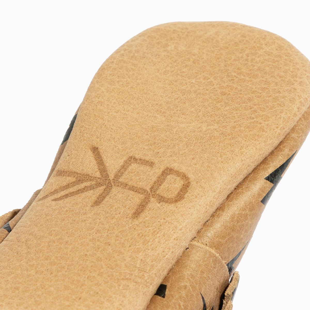 Weathered Brown Lightning Moccasin Baby Shoe — Freshly Picked