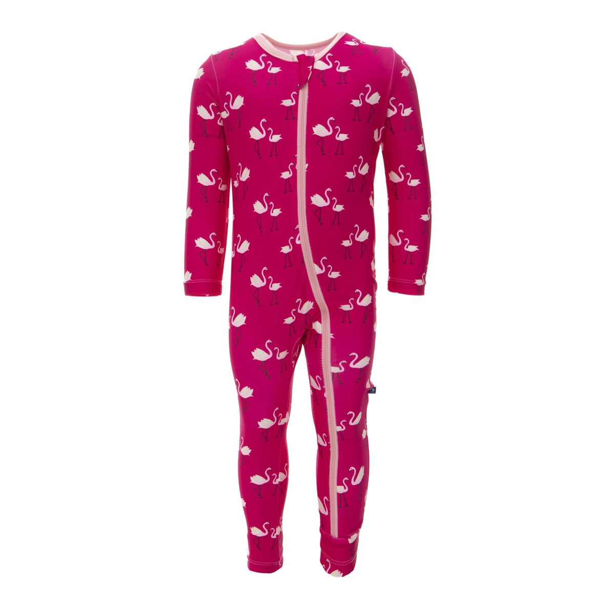 Print Swim Coverall in Calypso Flamingos — KicKee Pants